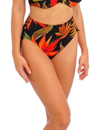 Tummy Control Printed Ruched Bikini Bottoms