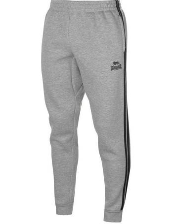 lonsdale 2 stripe tracksuit bottoms mens