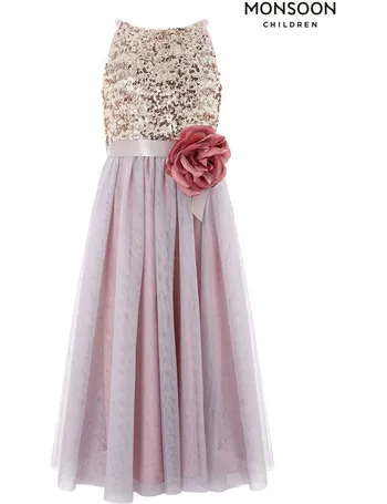 monsoon pink truth sequin maxi dress