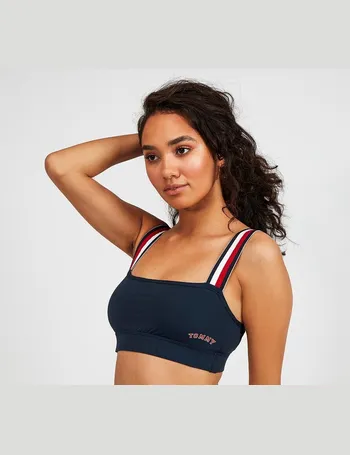 tommy hilfiger tape strap bralette