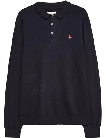 Jack Wills Knitted Ribbed Polo Shirt