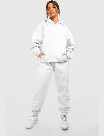 Dsgn Reverse Stitch Oversized Hoody And Jogger Set