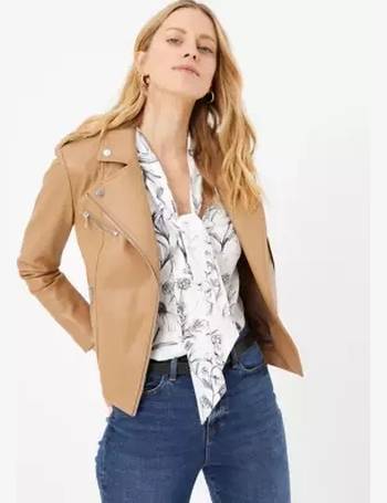 PETITE Faux Suede Biker Jacket, M&S Collection