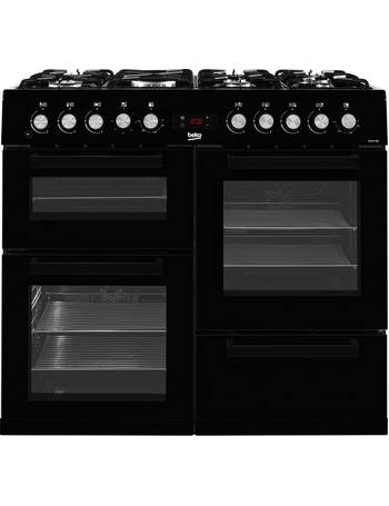 beko kdvf100k 100cm dual fuel range cooker