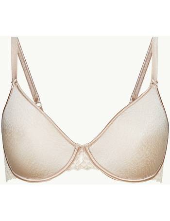 M&S LIGHT AS AIR Full Cup T-Shirt Bra with Sophia Lace 