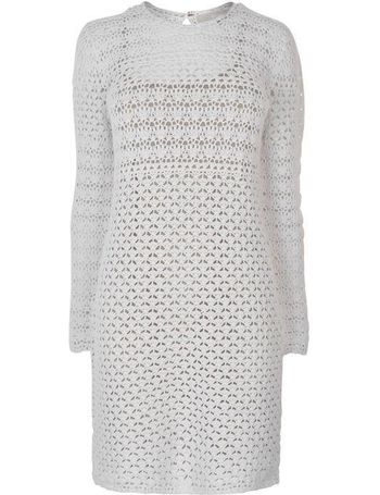 Michael kors deals white crochet dress