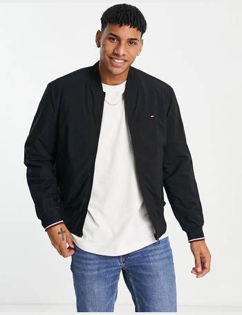 tommy hilfiger black bomber jacket