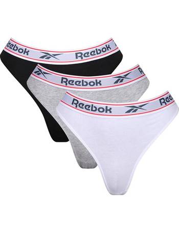 Reebok 3 pack primula seamless brief in grey white and navy
