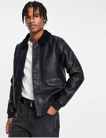 French connection harrington 2024 borg collar jacket