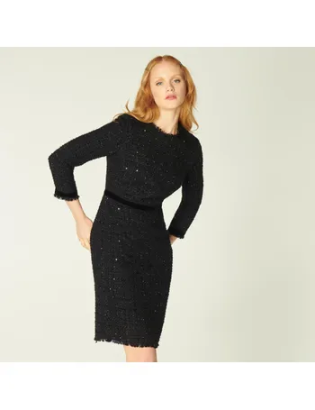 lk bennett green sequin dress