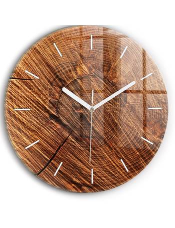 Acctim Wolcott Sunburst Quartz Metal & Wooden Spoke Wall Clock