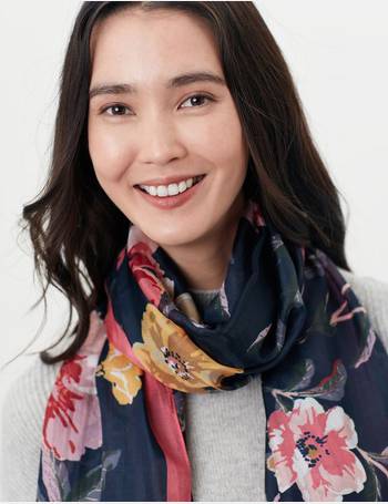Joules Bloomfield Square Silk Printed Scarf 214624