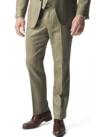 Shop Brook Taverner Check Trousers for Men DealDoodle