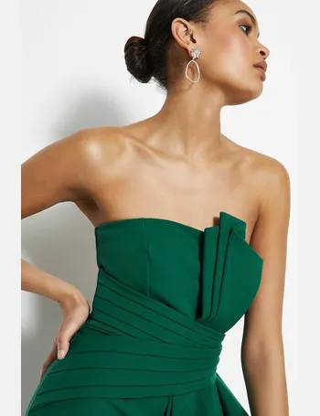 zoey bandeau wrap detail midi dress