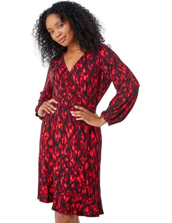 Roman originals red on sale dress