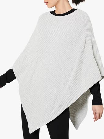 mint velvet poncho jumper dark grey