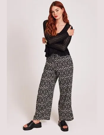 Peacocks ladies black on sale trousers