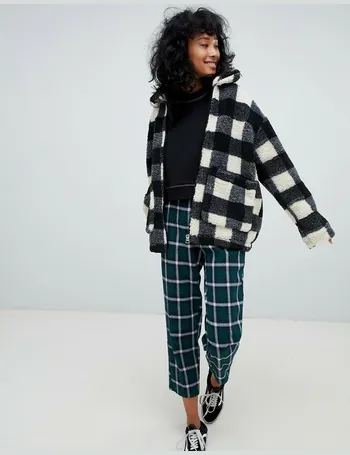 pull and bear checked jacket