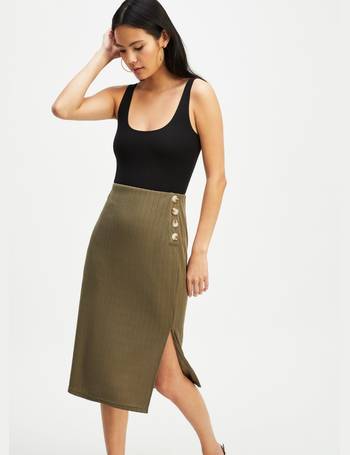 Shop Miss Selfridge Khaki Skirts for Women up to 75% Off
