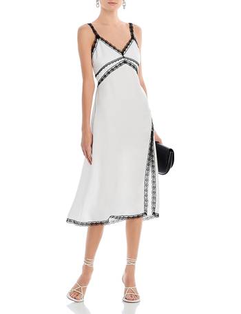 White Lace Detail Corset Bandeau Mini Dress