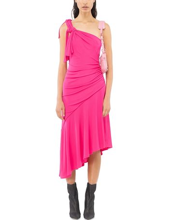 A.L.C. Delfine Pleated Asymmetrical Dress