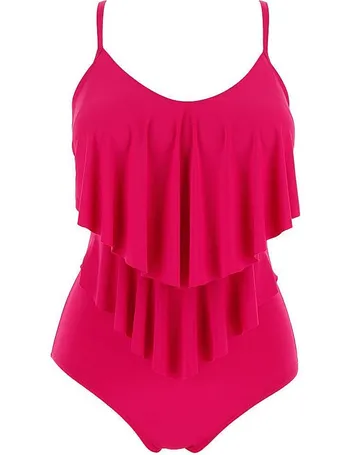 magisculpt tiered ruffle swimsuit