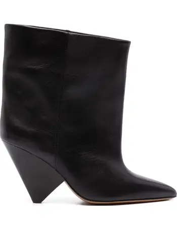 ISABEL MARANT Donatee Studded Leather Ankle Boots - Farfetch