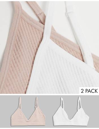 Cotton:On seamless triangle bra in white