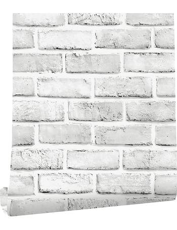Vandod Stone Self Adhesive Wallpaper Faux Brick Peel and Stick Removable Vinly Paper for Wall Furniture Kitchen Decoration Gray 44.5cmx300cm 