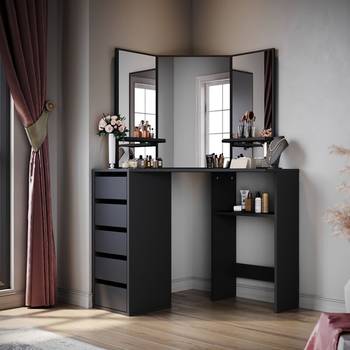 Black deals corner dresser