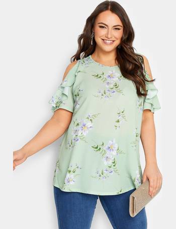 Yours clothing best sale cold shoulder tops