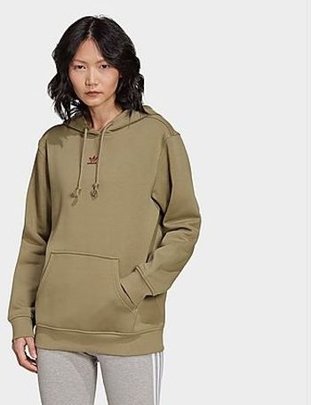 adidas originals linear fleece overhead moletom com capuz green