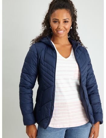 womens padded packaway jacket