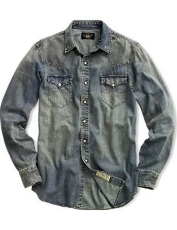 double rl denim shirt