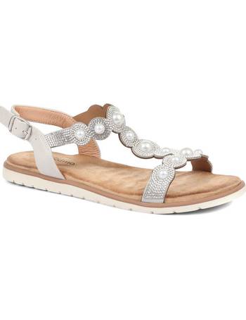 Bellissimo Sandals for Women | wedge, glitter, toe post | DealDoodle