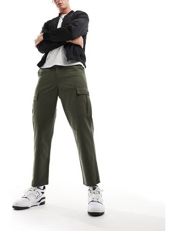 Farah twill cargo pants in vintage green