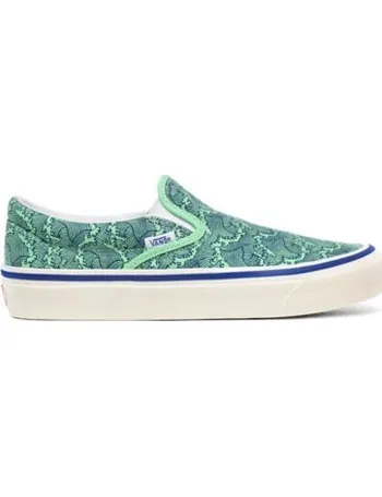 womens green slip on vans