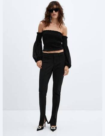 Sleeveless Off-the-shoulder Top Black Ladies H&M US, 54% OFF