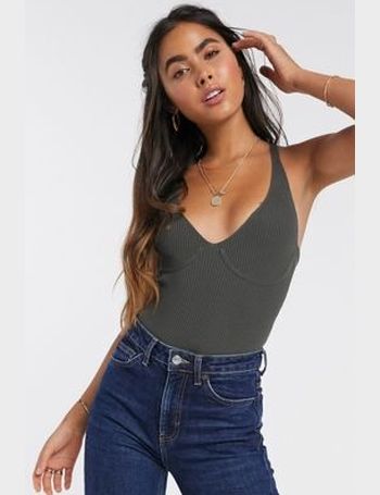 ASOS DESIGN rib knitted bodysuit