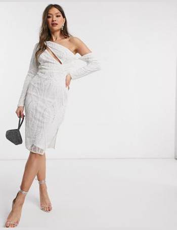 Shop ASOS DESIGN Women's White Embellished Dresses up to 60% Off