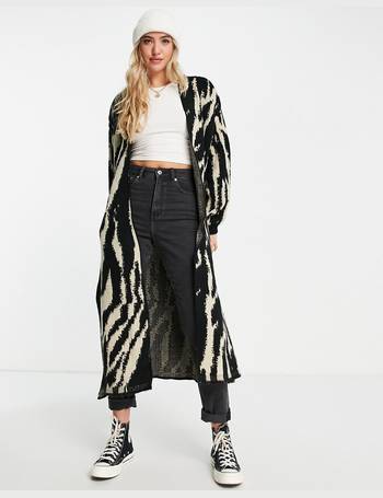 topshop open front maxi cardigan