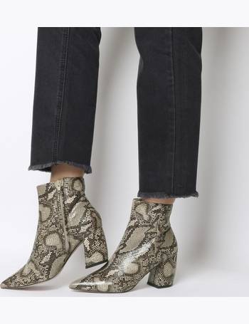 office snake print boots