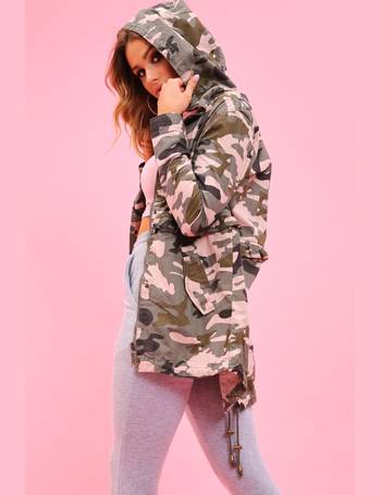 camo parka jacket womens