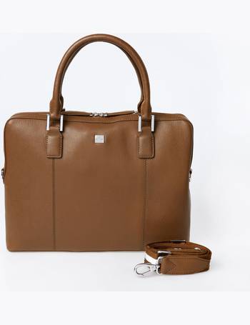 Tan Leather Laptop Bag from TK Maxx