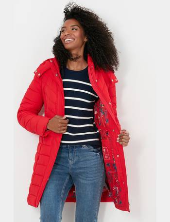 Dartwell padded longline coat with hood hot sale