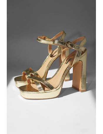 Topshop gold sale heels