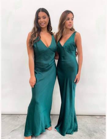 Keisha Maxi Dress - Matte Emerald Green – Pretty Lavish
