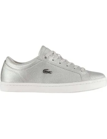 lacoste womens riberac leather trainers