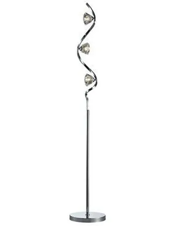 inlight willow chrome effect led floor lamp