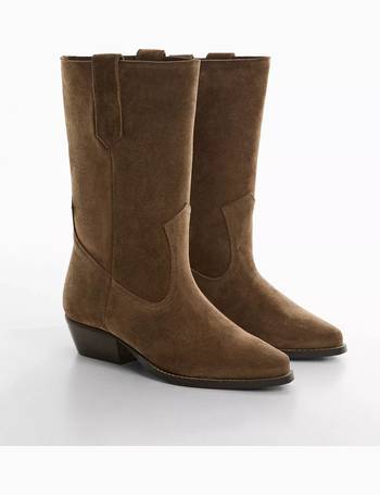 Shop Mango Women's Suede Boots up to 55% Off